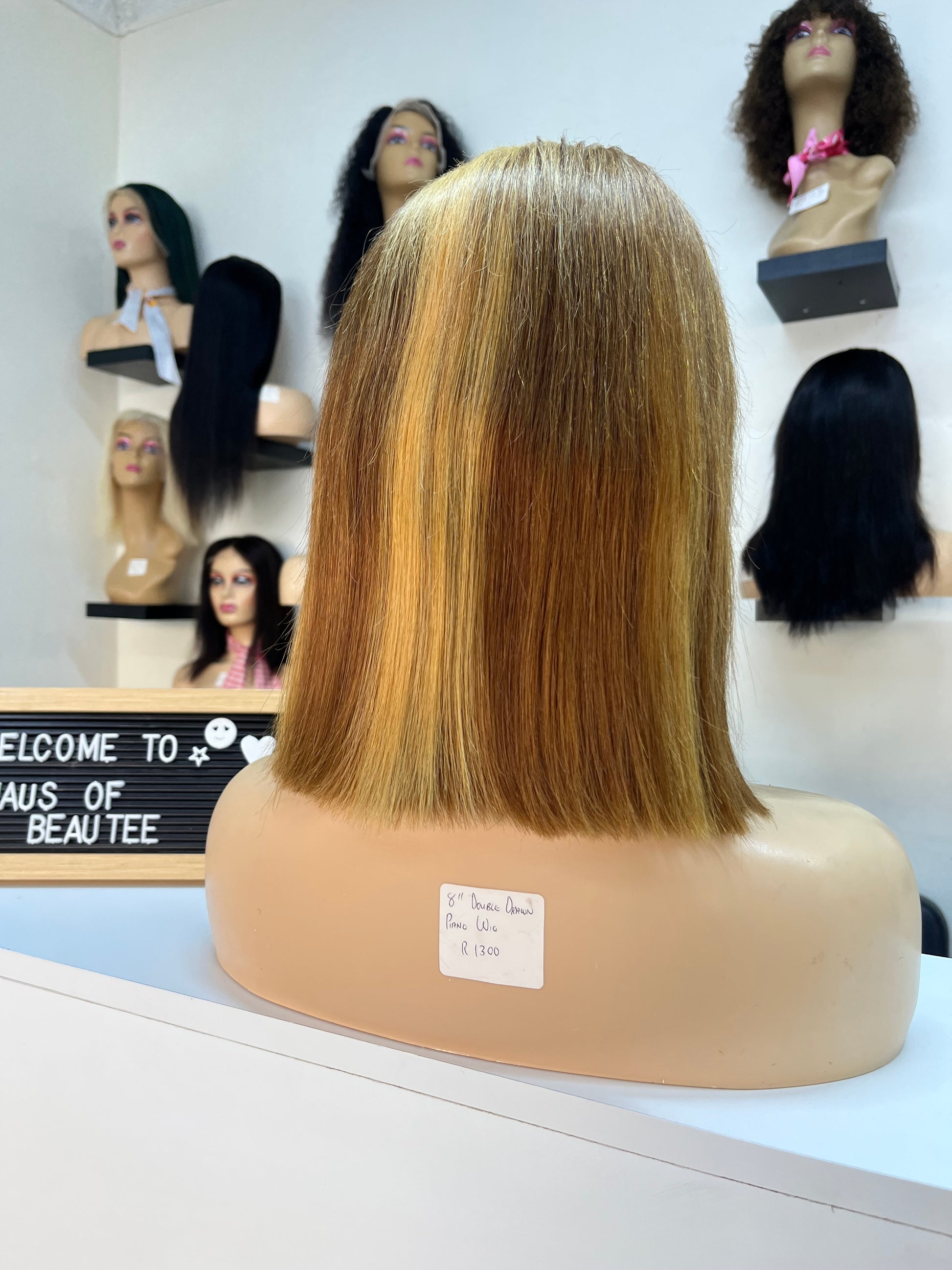 8” Piano Double Drawn Wig