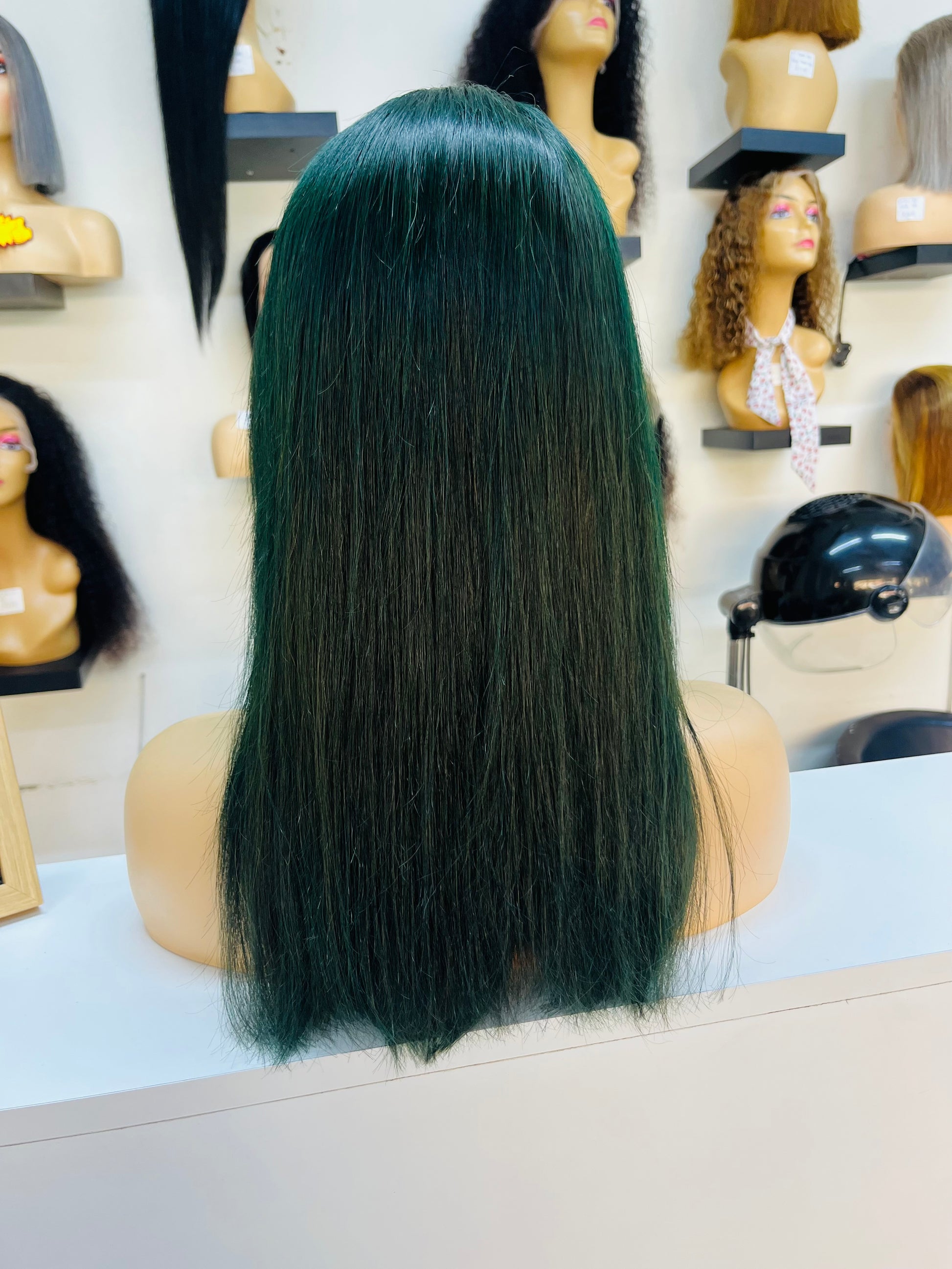 16” Green Brazilian Wig