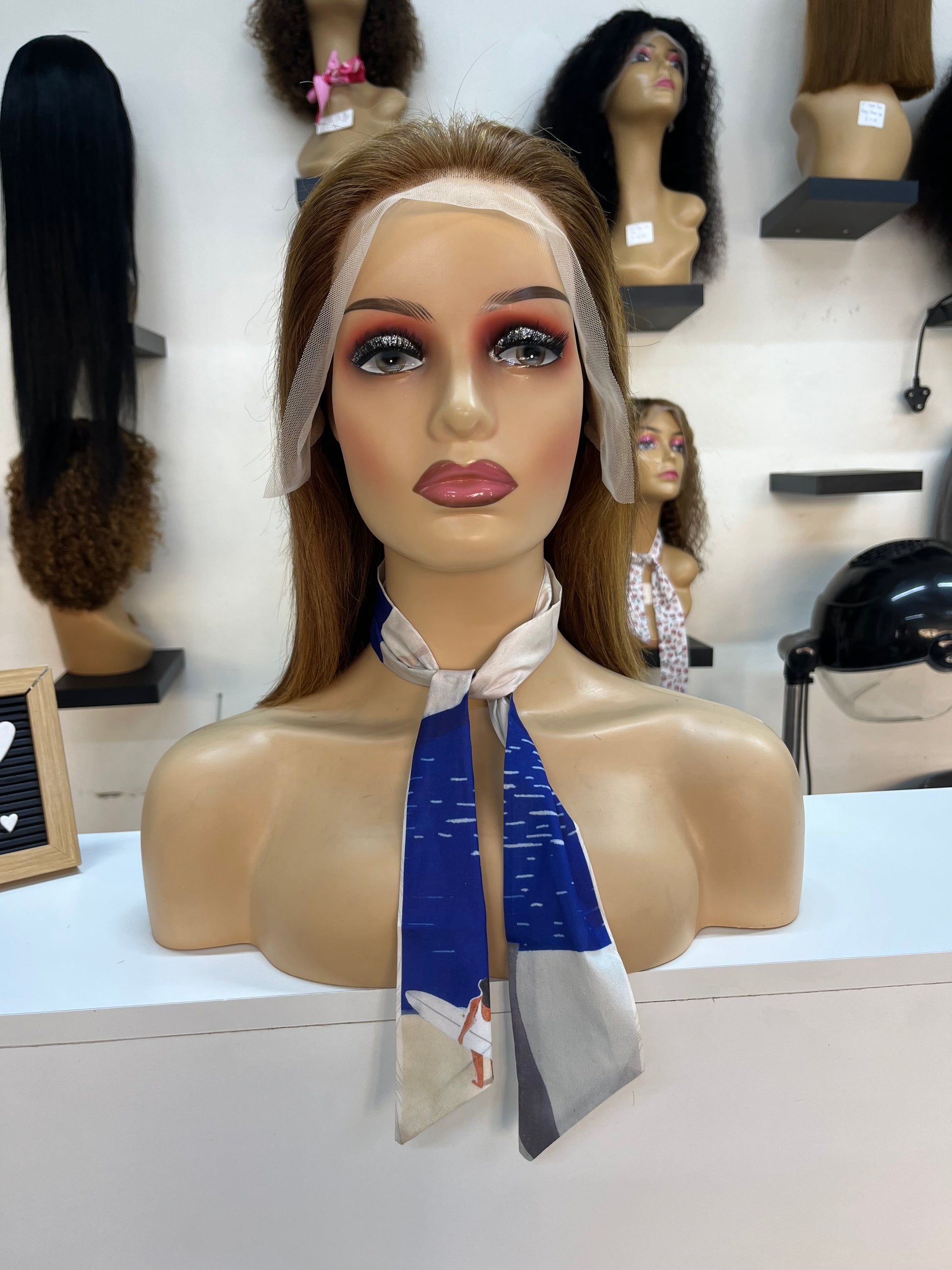 8” Piano Double Drawn Wig