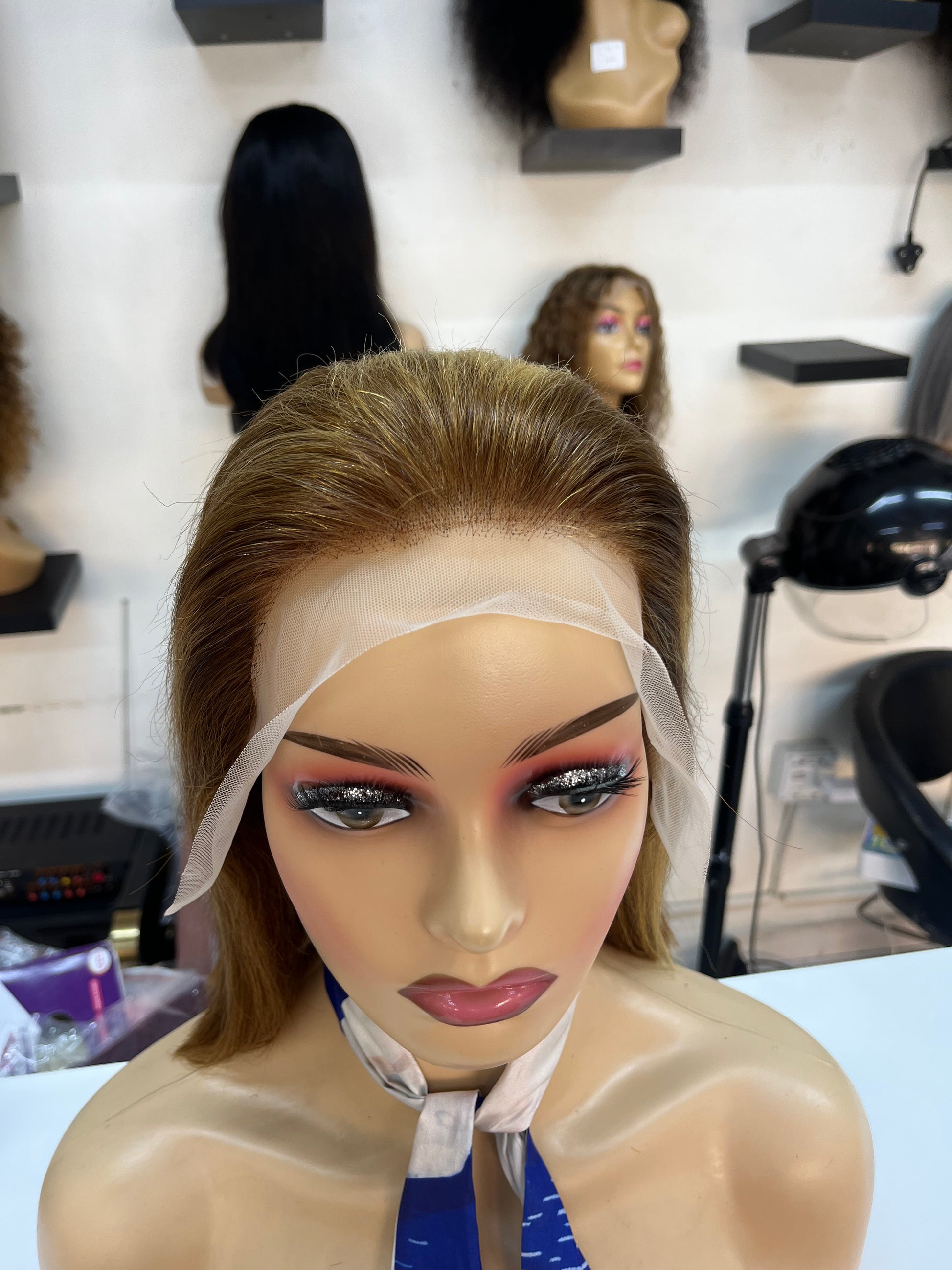 8” Piano Double Drawn Wig