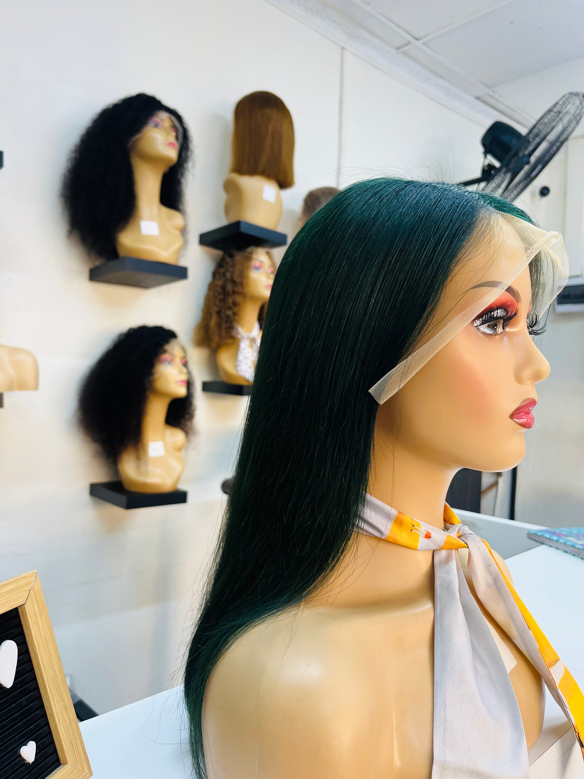 16” Green Brazilian Wig
