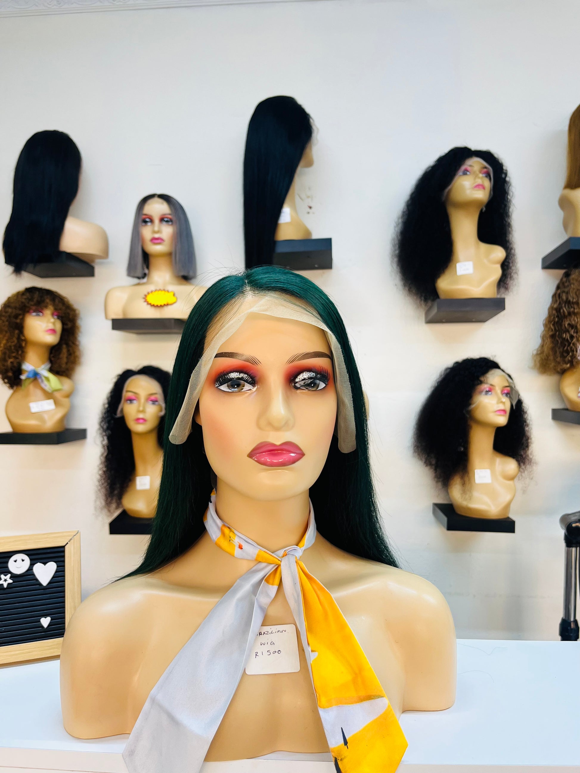 16” Green Brazilian Wig