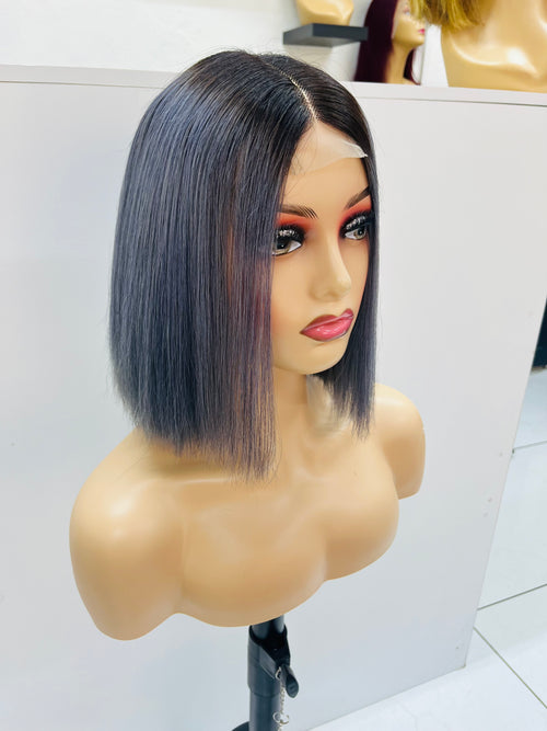 10” Vietnamese Grey Kim K Wig