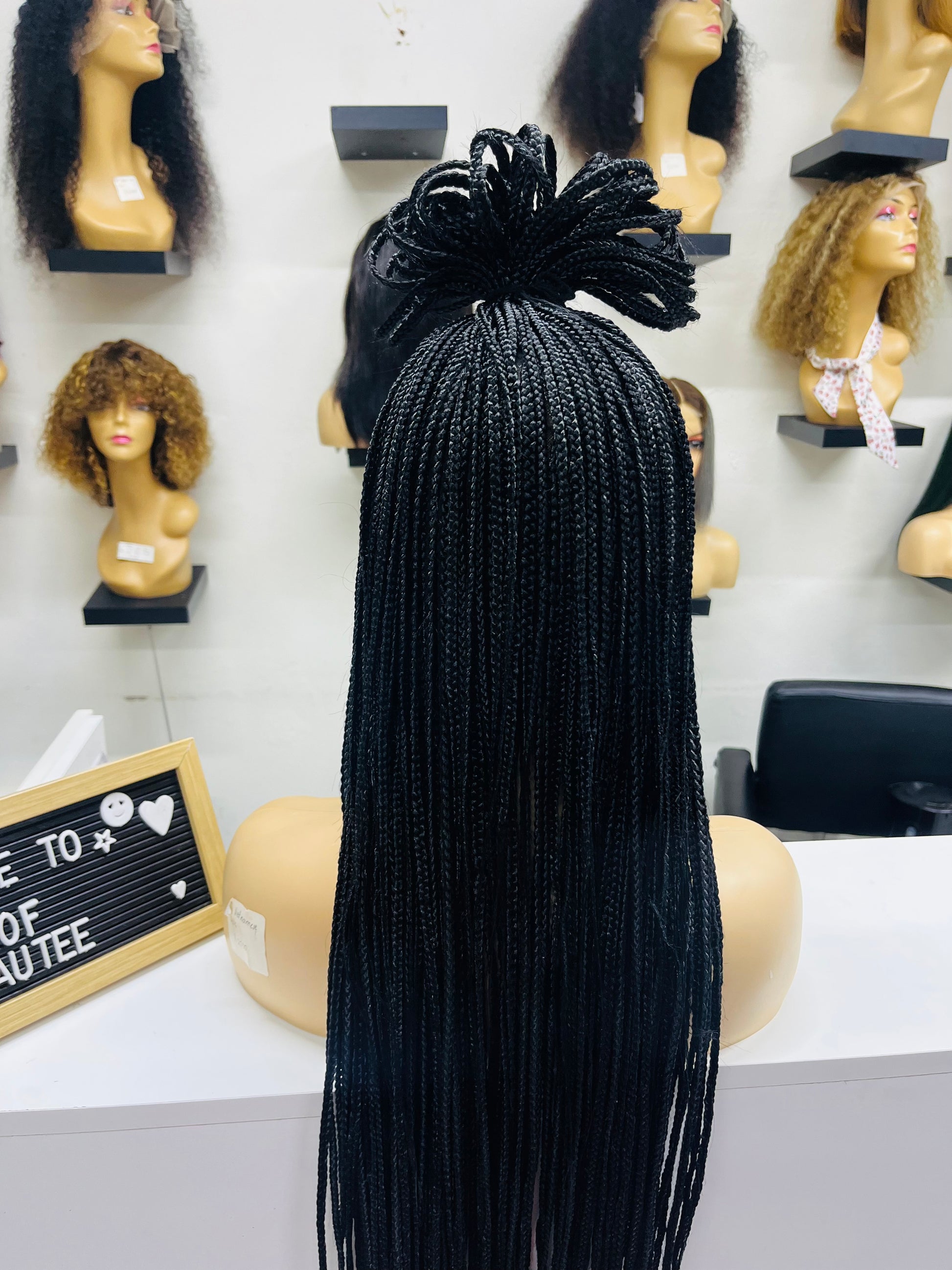 Full Frontal Braided Wig