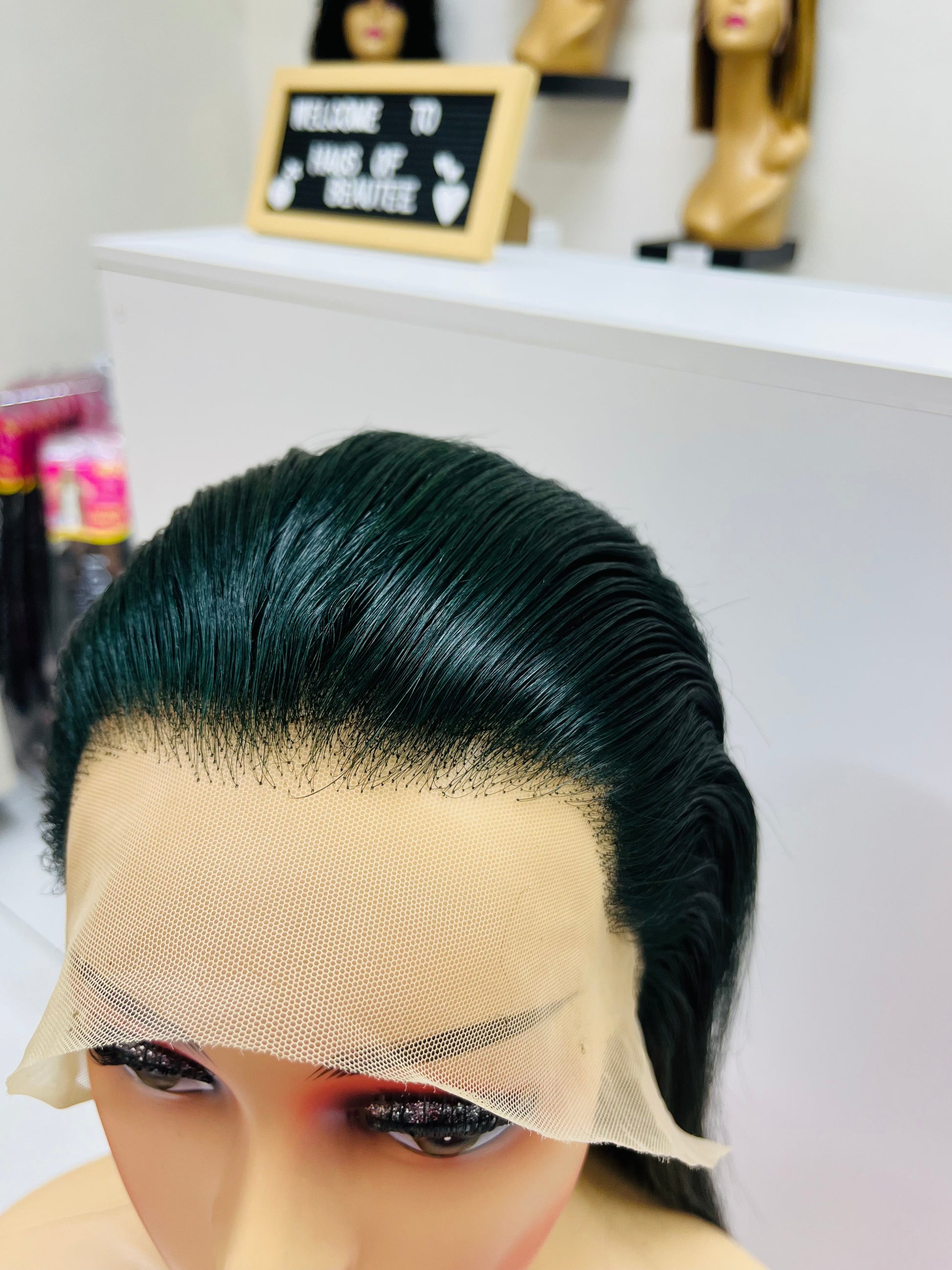 16” Green Brazilian Wig