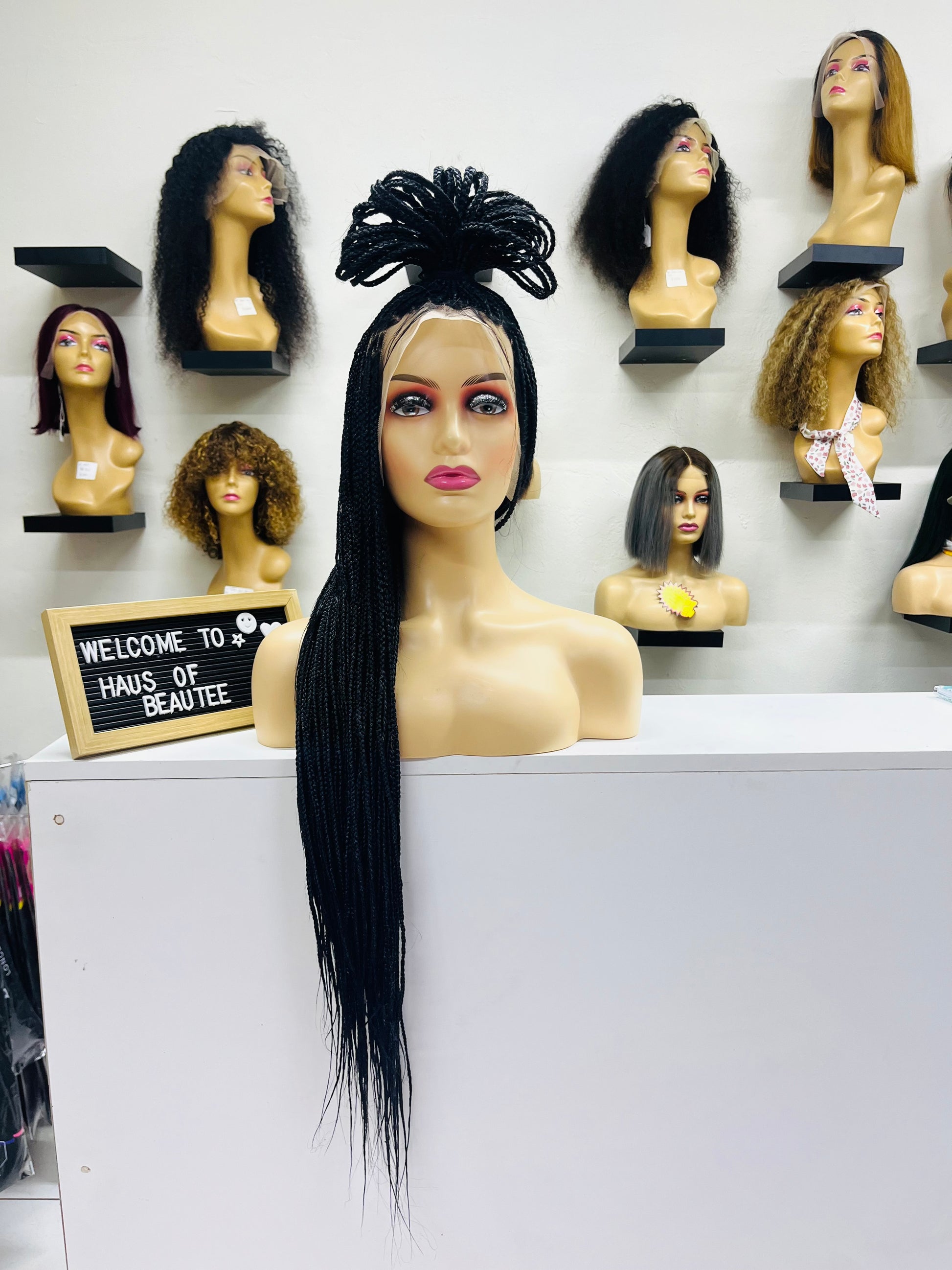Full Frontal Braided Wig