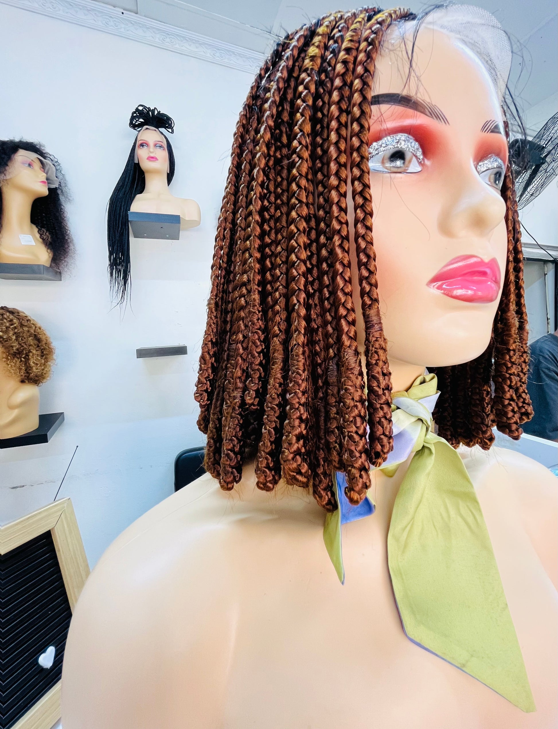 Short Braids 3 way Wig