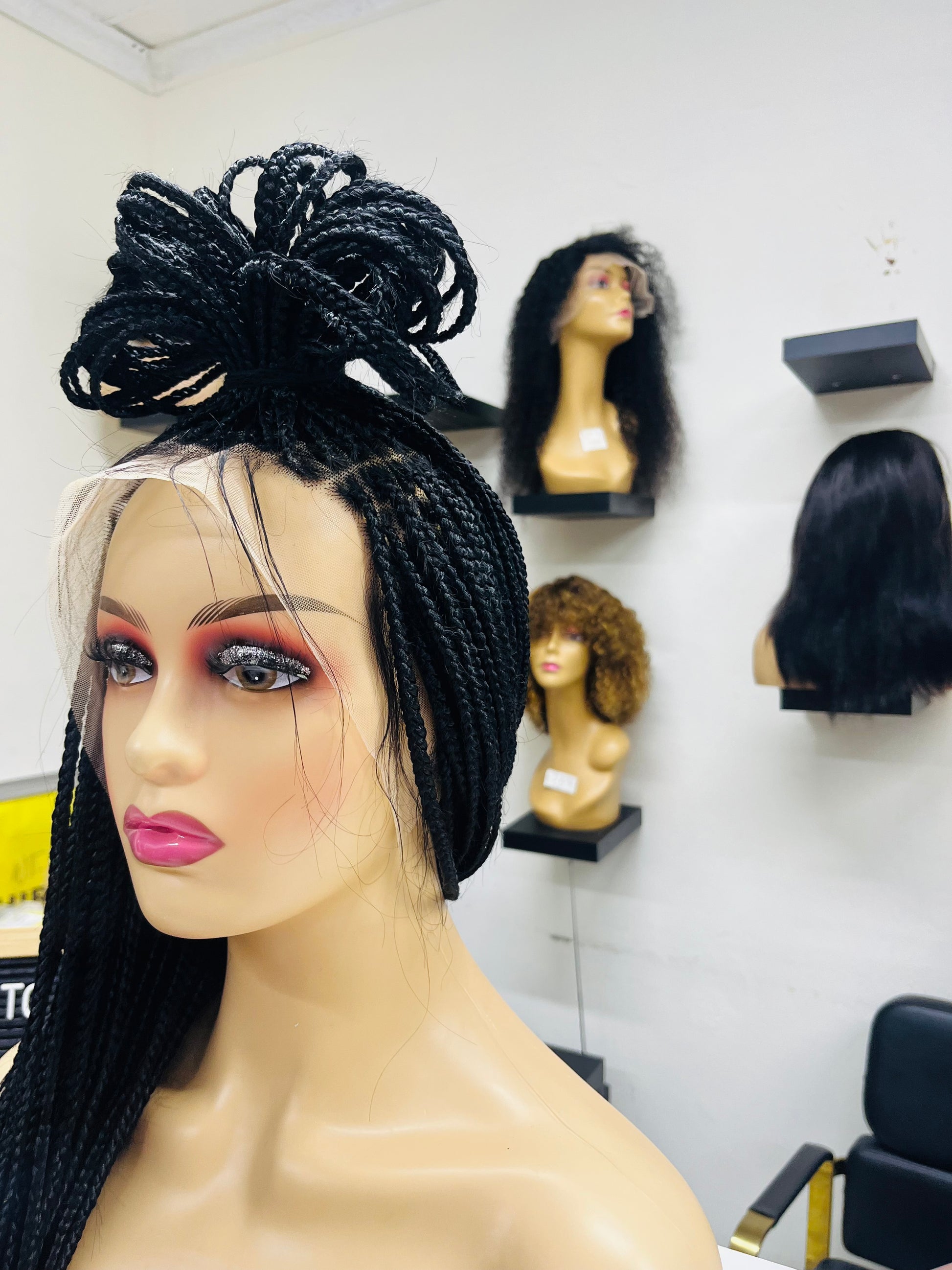 Full Frontal Braided Wig